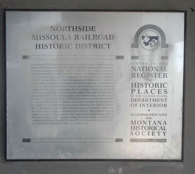 Northside Missouri Railroad Historic District Marker. Click for full size. Northside Missouri Railroad Historic District Marker image. Click for full size.