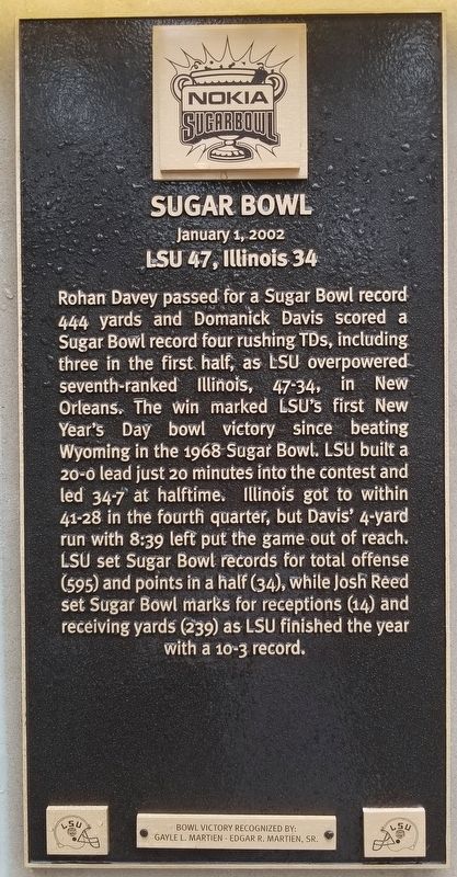 Sugar Bowl Marker image. Click for full size.