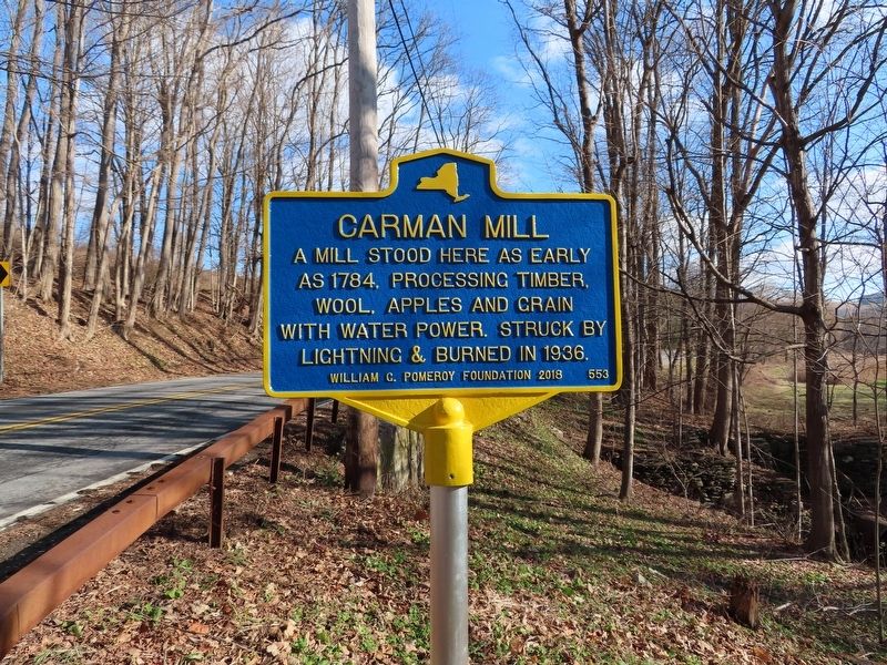 Carman Mill Marker image. Click for full size.