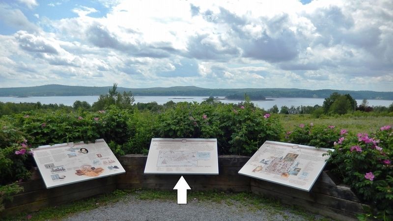 A Place to Settle Marker • <i>wide view<br>(center of 3 related markers at this location)</i>. Click for full size. A Place to Settle Marker • <i>wide view<br>(center of 3 related markers at this location)</i> image. Click for full size.