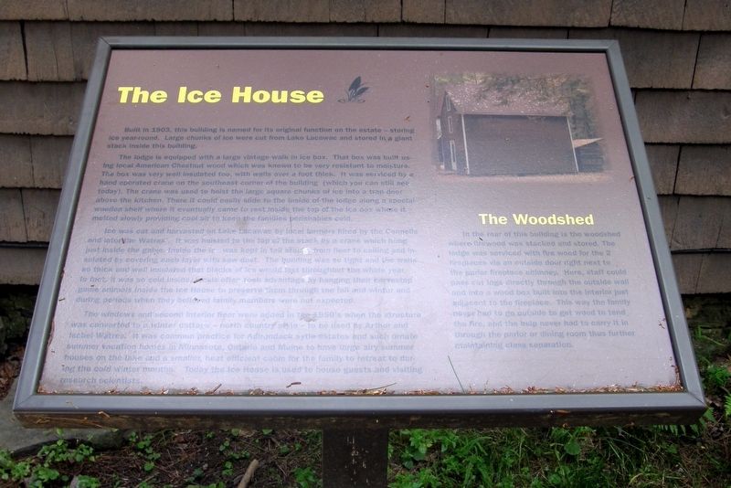 The Ice House/The Woodshed Marker image. Click for full size.