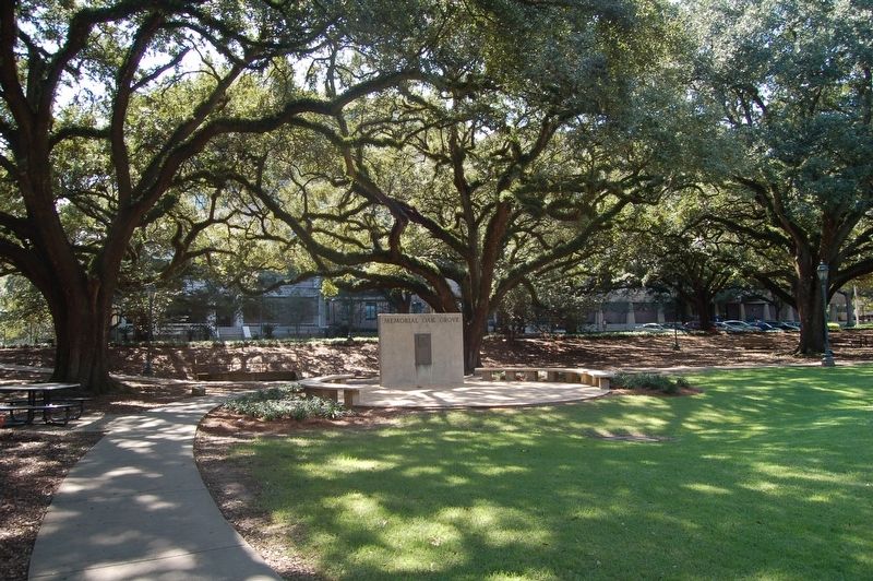 Memorial Oak Grove Marker. Click for full size. Memorial Oak Grove Marker image. Click for full size.