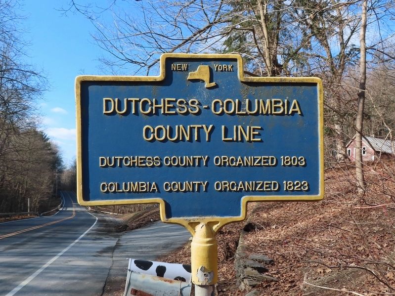 Dutchess-Columbia County Line Marker image. Click for full size.