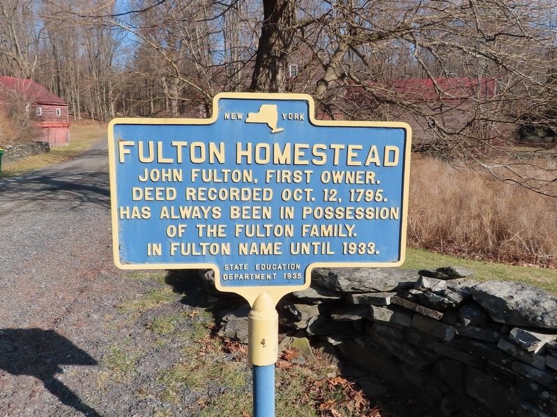 Fulton Homestead Marker. Click for full size. Fulton Homestead Marker image. Click for full size.