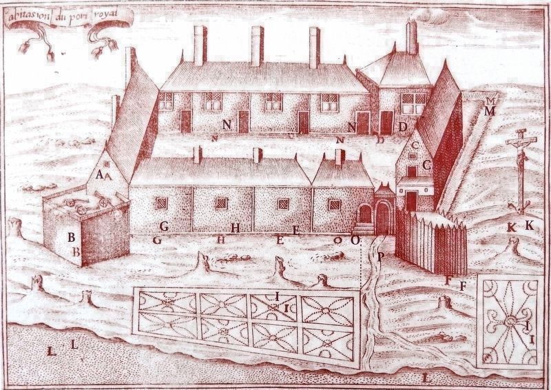 Marker detail: Plan of the Port Royal Habitation. Click for full size. Marker detail: Plan of the Port Royal Habitation image. Click for full size.