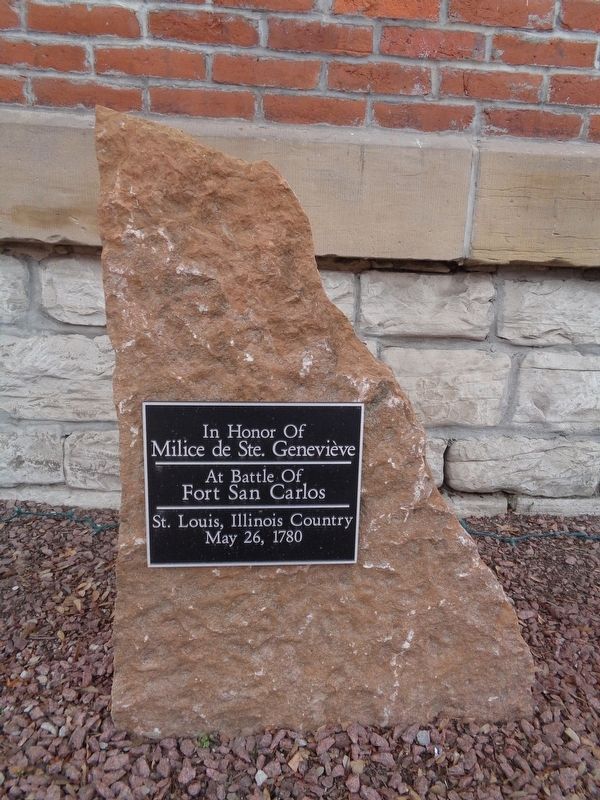 In Honor of Milice de Ste. Genevieve Marker. Click for full size. In Honor of Milice de Ste. Genevieve Marker image. Click for full size.