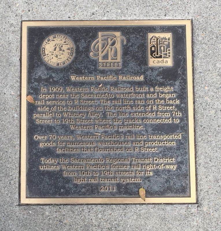 Western Pacific Railroad Marker image. Click for full size.