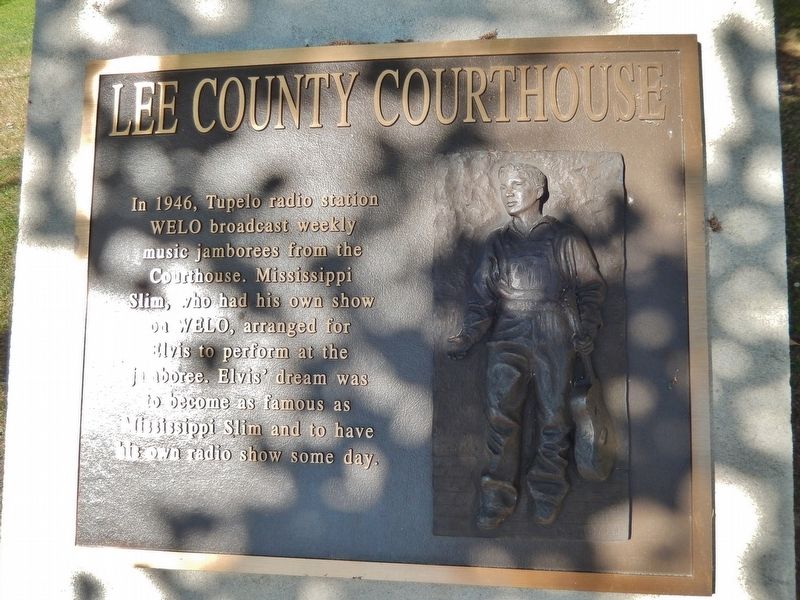 Lee County Courthouse Marker image. Click for full size.