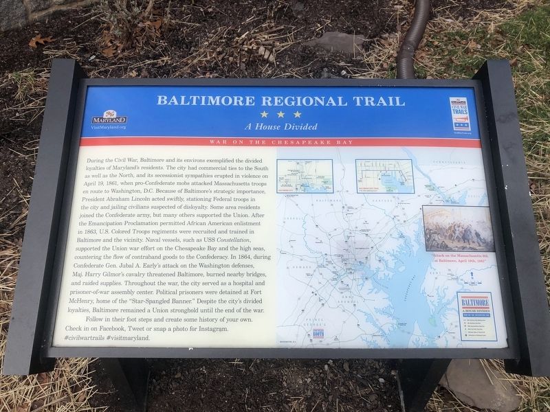 Baltimore Regional Trail Marker image. Click for full size.