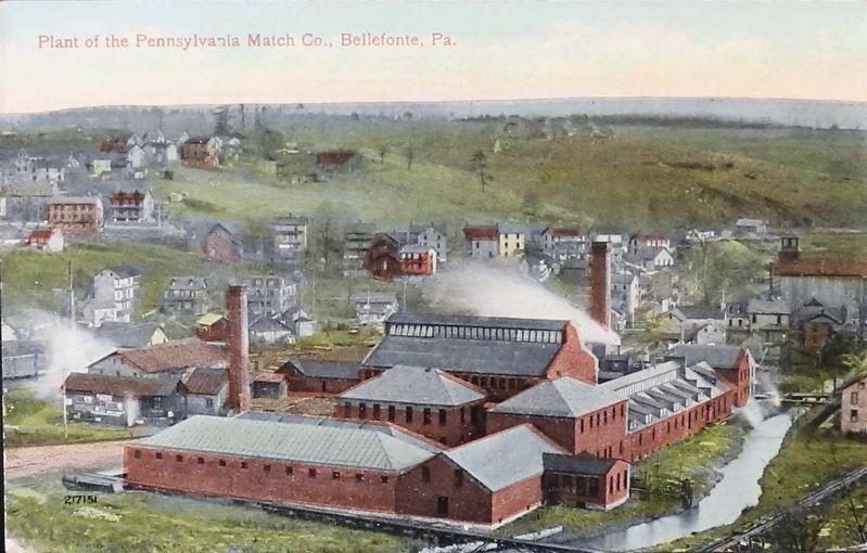<i>Plant of the Pennsylvania Match Company</i>. Click for full size. <i>Plant of the Pennsylvania Match Company</i> image. Click for full size.