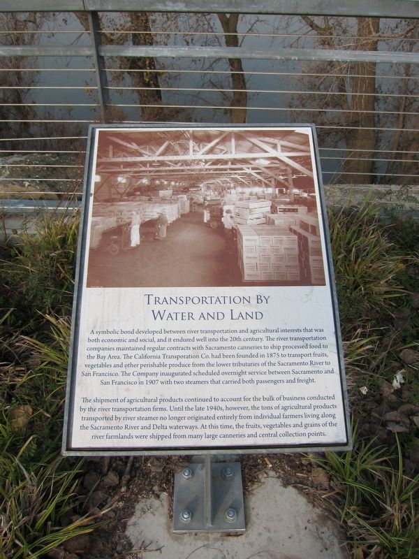 Transportation by Water and Land Marker. Click for full size. Transportation by Water and Land Marker image. Click for full size.