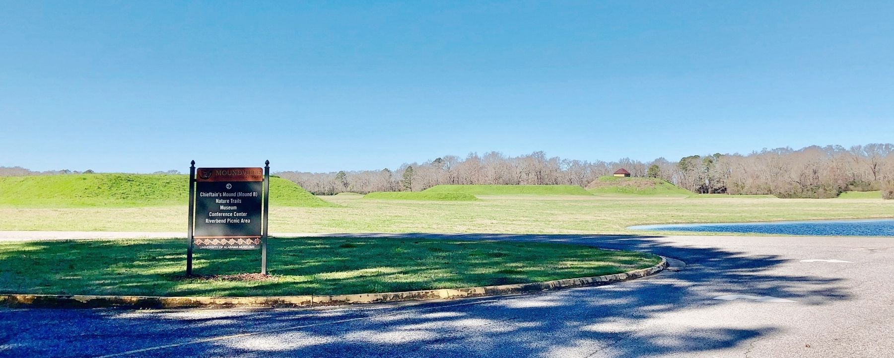 View from marker towards some of the 29 mounds. image. Click for full size.