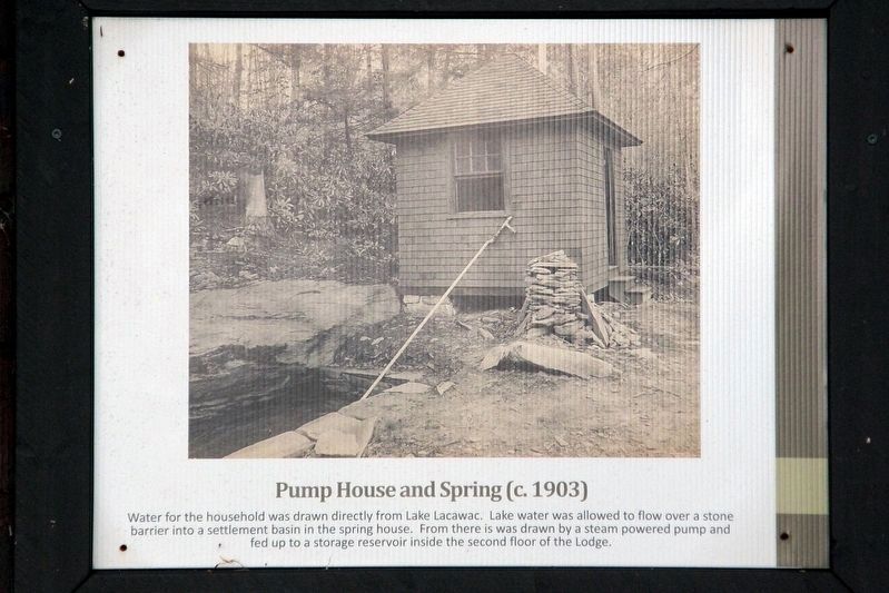 "Pump House and Spring (c. 1903)". Click for full size. "Pump House and Spring (c. 1903)" image. Click for full size.