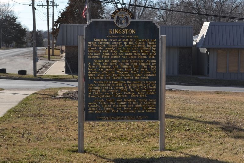 Kingston Marker back. Click for full size. Kingston Marker back image. Click for full size.