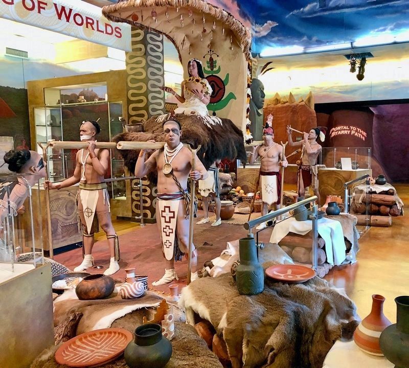 An exhibit located in the Jones Archaeological Museum. image. Click for full size.