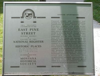 Steiger Apartments Marker image. Click for full size.