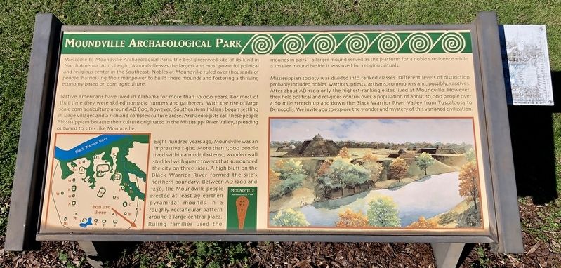 Moundville Archaeological Park Marker image. Click for full size.