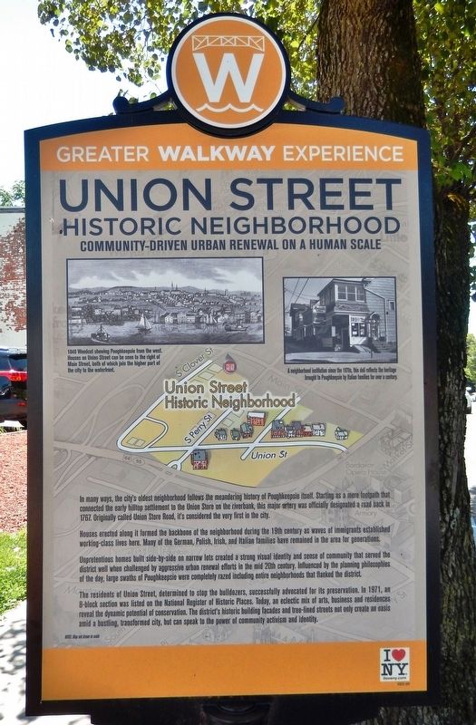 Union Street Historic Neighborhood Marker image. Click for full size.
