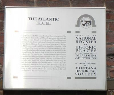 The Atlantic Hotel Marker image. Click for full size.