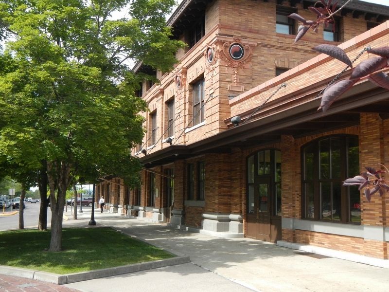 Northern Pacific Railroad Depot and Marker image. Click for full size.