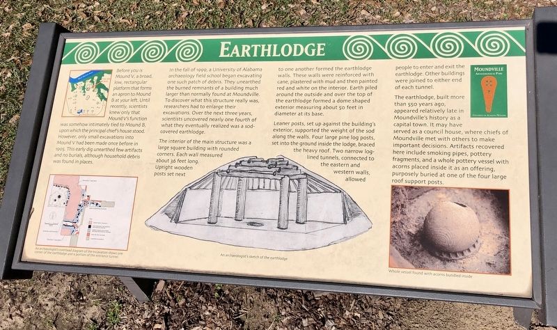 Earthlodge Marker image. Click for full size.