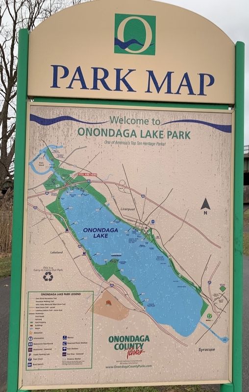 Onondaga Lake Milestones Marker image. Click for full size.