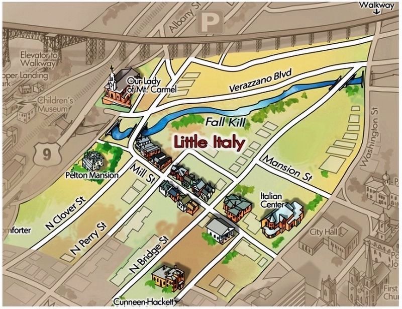 Marker detail: Little Italy Map image. Click for full size.