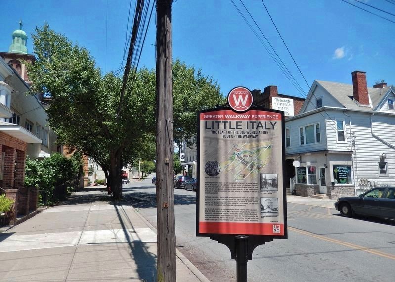Little Italy Marker (<i>wide view</i>) image. Click for full size.