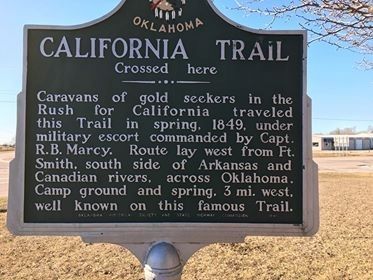 California Trail Marker. Click for full size. California Trail Marker image. Click for full size.