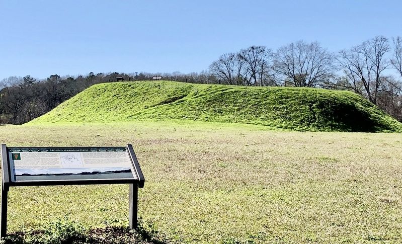 Mound Arrangement Marker with mound P in background. image. Click for full size.