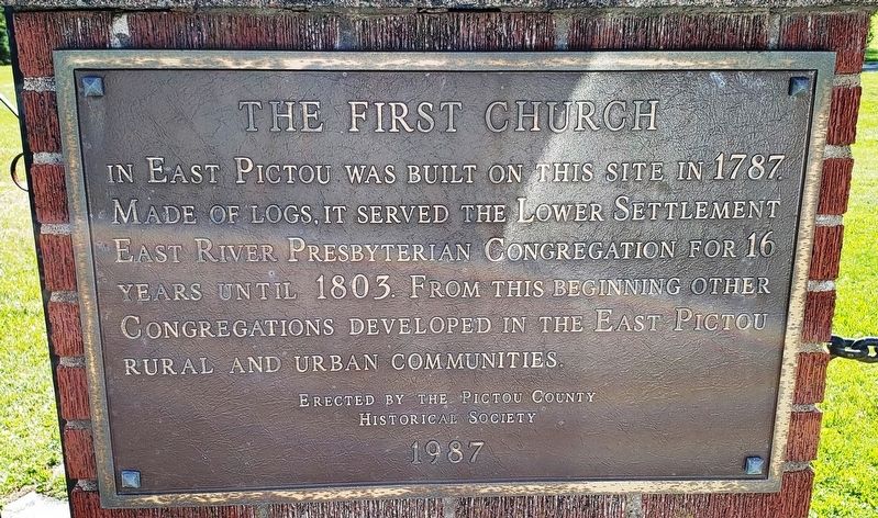 The First Church Marker image. Click for full size.