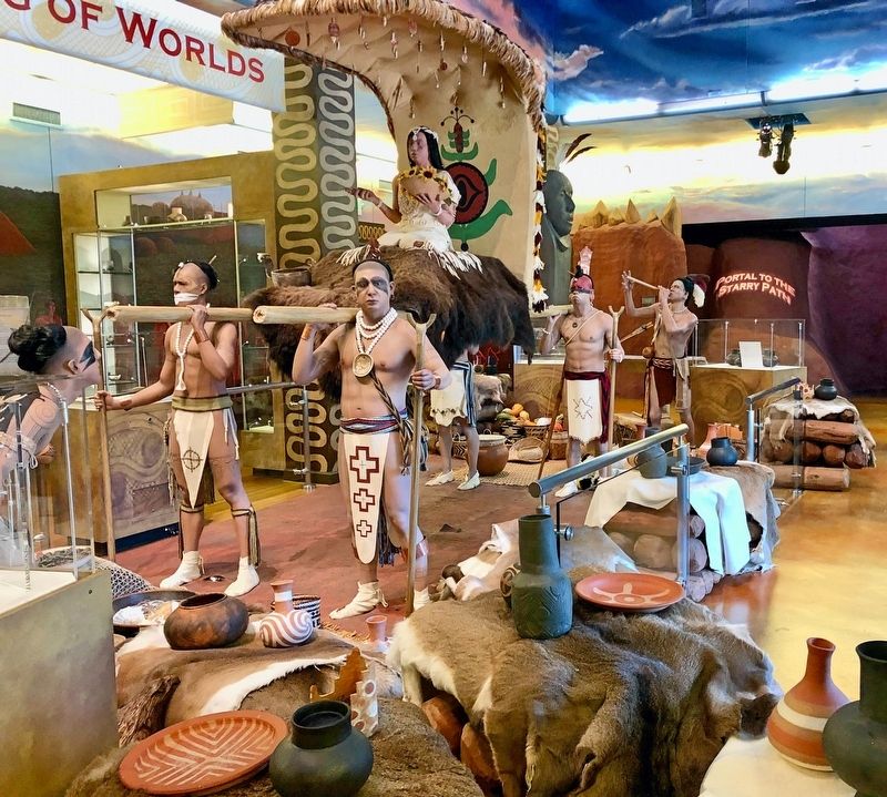 An exhibit located in the Jones Archaeological Museum. image. Click for full size.