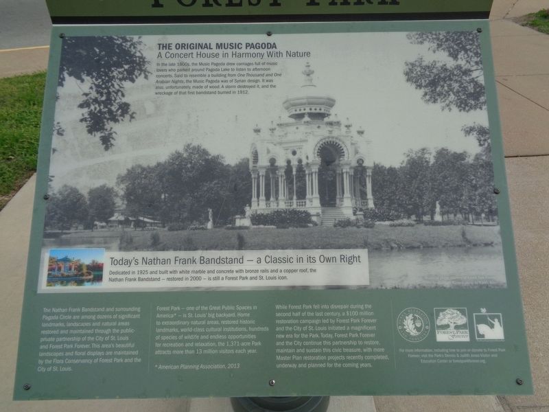 Nathan Frank Bandstand Marker. Click for full size. Nathan Frank Bandstand Marker image. Click for full size.
