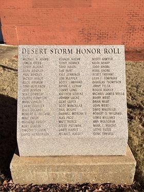 Desert Storm Honor Roll Marker. Click for full size. Desert Storm Honor Roll Marker image. Click for full size.