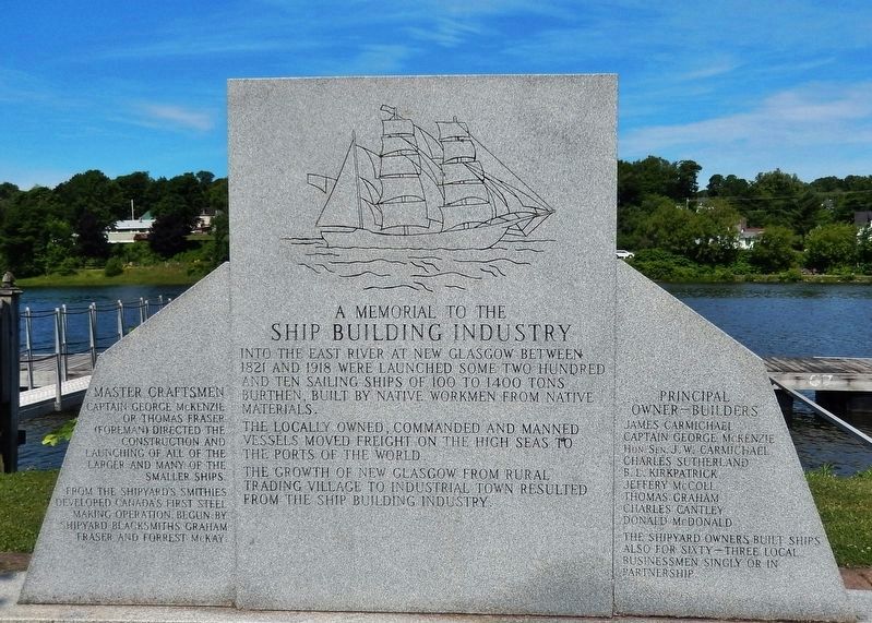 A Memorial to the Ship Building Industry Marker image. Click for full size.