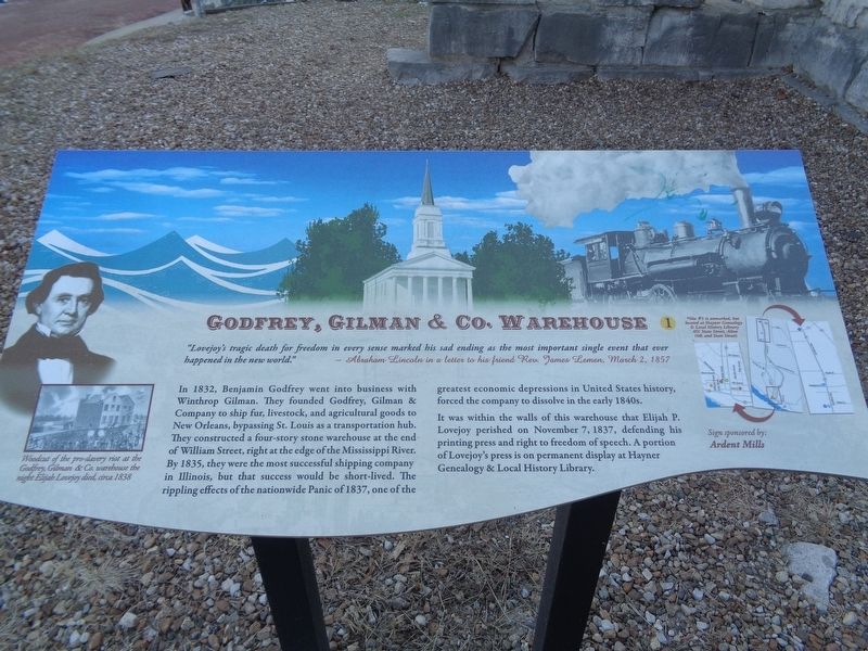 Godfrey, Gilman & Co. Warehouse Marker. Click for full size. Godfrey, Gilman & Co. Warehouse Marker image. Click for full size.