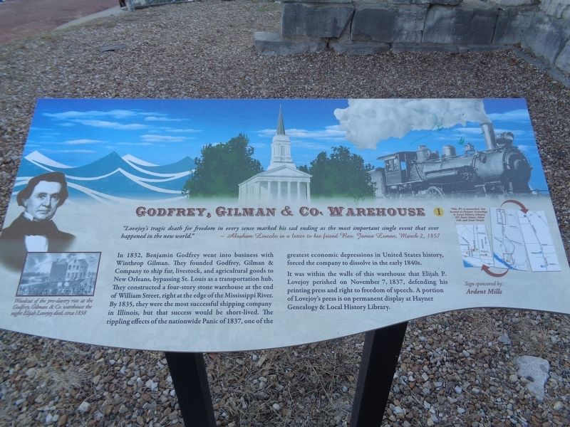 Godfrey, Gilman & Co. Warehouse Marker image. Click for full size.
