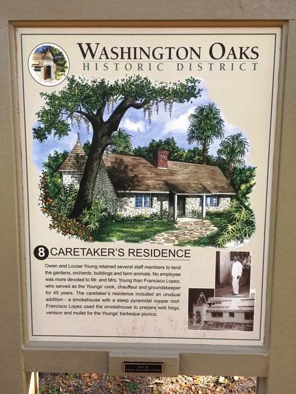 Caretaker’s Residence Marker image. Click for full size.