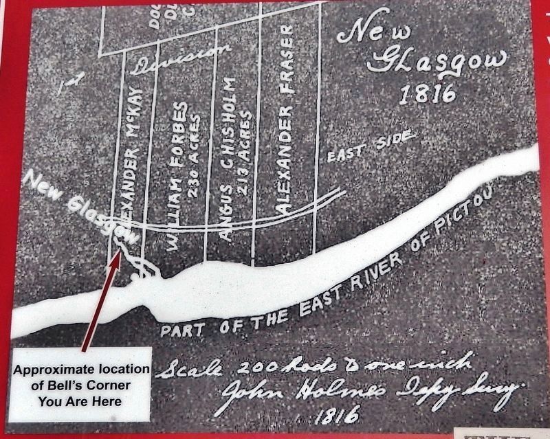 Marker detail: Approximate location of Bell's Corner image. Click for full size.