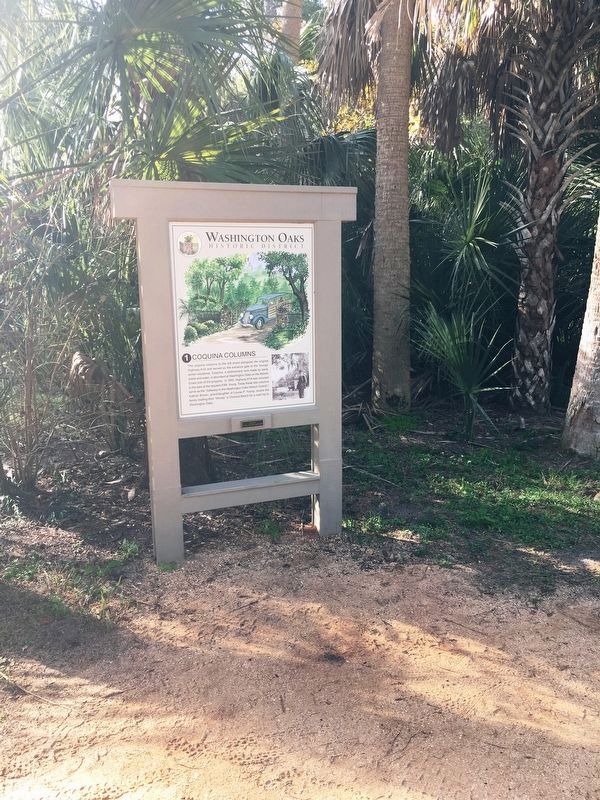 Coquina Columns Marker. Click for full size. Coquina Columns Marker image. Click for full size.