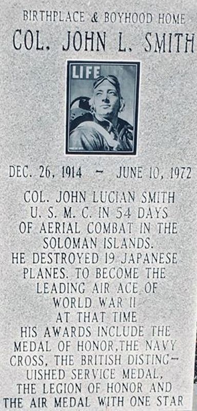 Col. John L. Smith Marker. Click for full size. Col. John L. Smith Marker image. Click for full size.