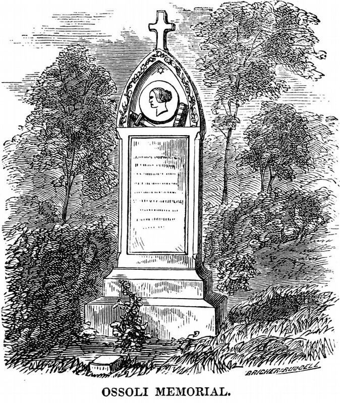 Ossoli Memorial<br>Mount Auburn Cemetery Cambridgeport, Massachusetts image. Click for full size.