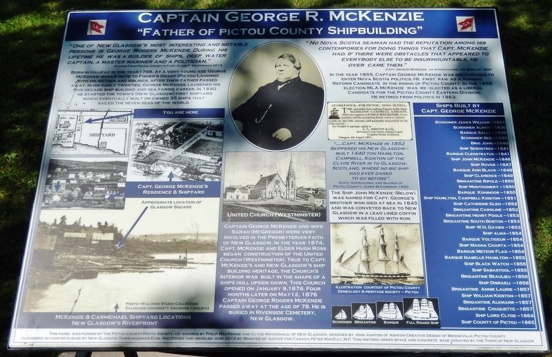 Captain George R. McKenzie Marker image. Click for full size.