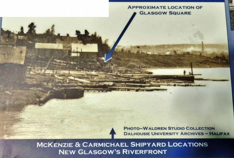 Marker detail: New Glasgow Riverfront image. Click for full size.