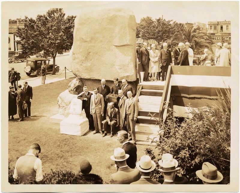<i>Ceremony at the Theodore Dehone Judah monument</i> image. Click for full size.