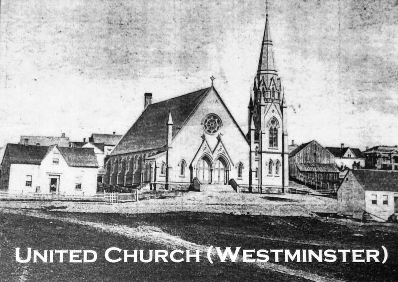 Marker detail: United Church (Westminster) image. Click for full size.