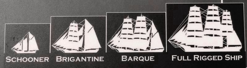 Marker detail: Ships Built by Capt. George McKenzie image. Click for full size.