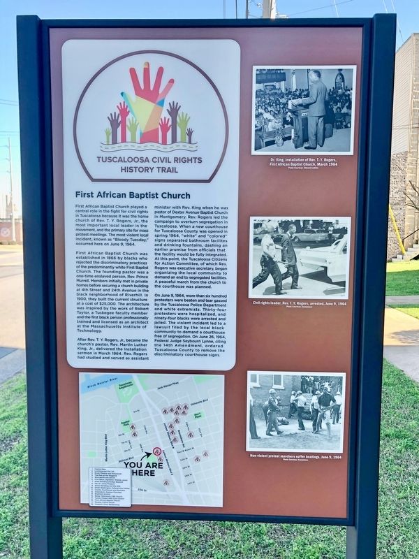 First African Baptist Church Marker. Click for full size. First African Baptist Church Marker image. Click for full size.