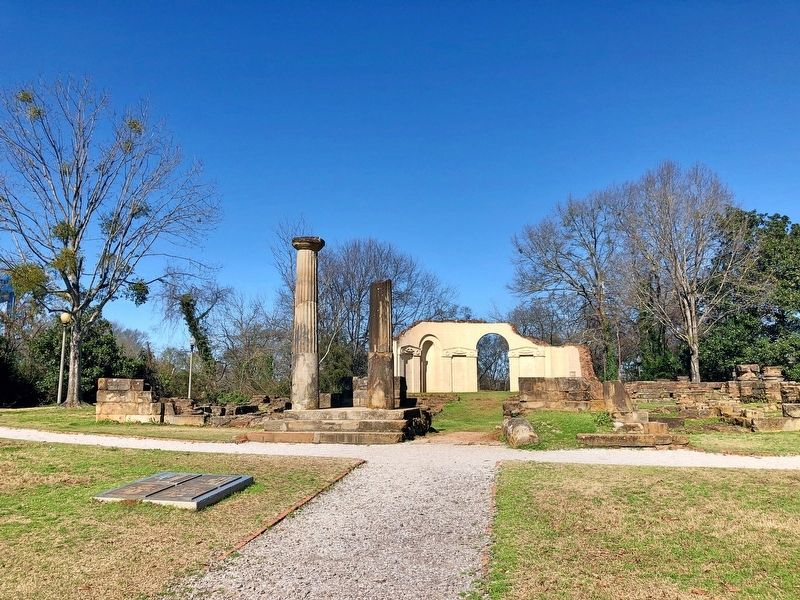 Ruins of the former Alabama State Capitol. image. Click for full size.