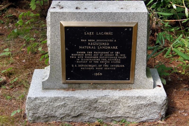Lake Lacawac Marker. Click for full size. Lake Lacawac Marker image. Click for full size.